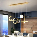Axyaa Nordic Dining Room Pendant Chandelier for Indoor Living Space