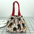 Axyaa Canvas Bento Box Handbag for On-the-Go Meals and Snacks