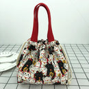 Axyaa Canvas Bento Box Handbag for On-the-Go Meals and Snacks