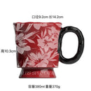 Axyaa Ceramic Tulip Garden Couple Mug Set