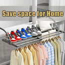 Axyaa Extendable Clothes Drying Rack Shoes Shelf Towel Organizer Window Shoe Storage Shelf
