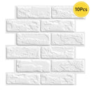 Axyaa 3D Faux Brick Wall Panel Self-adhesive Tile Sticker for Kitchen Bathroom