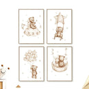 Nursery Wall Art Canvas Painting for Kids Room Decor by Axyaa