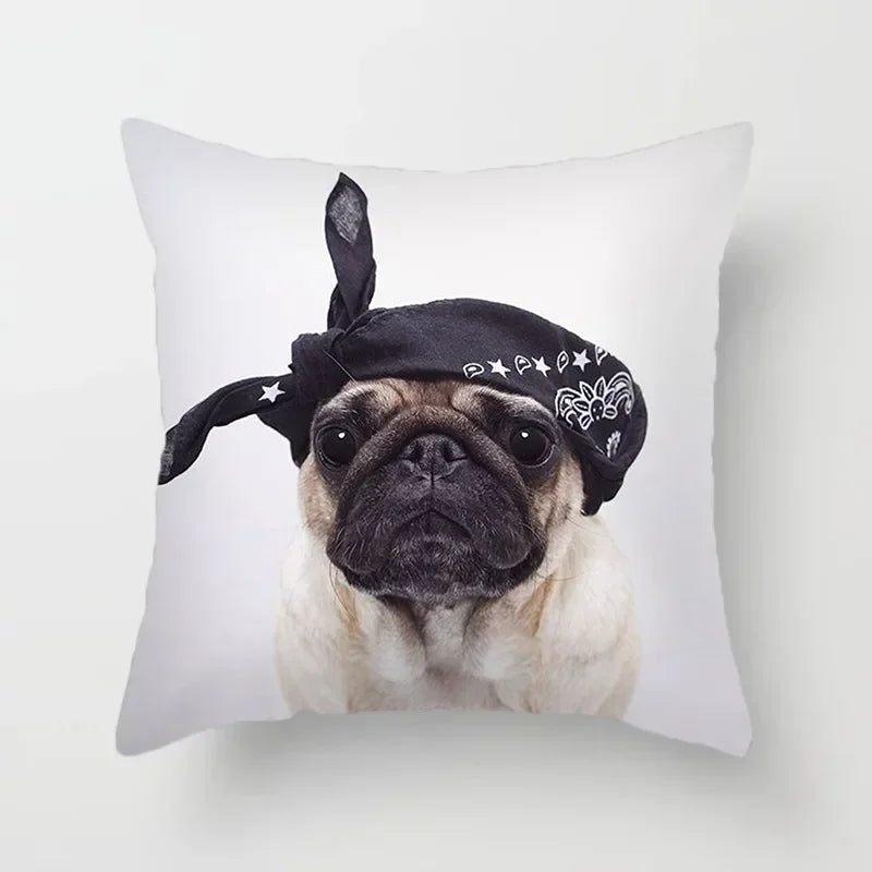 Cute French Bulldog Pillowcase for Home Decor by Axyaa