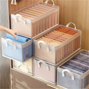 Axyaa Clothes & Pants Storage Box with Steel Frame - Wardrobe Organizer Shelf Baskets