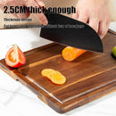 Axyaa Acacia Wood Chopping Board for Meat, Vegetables, Fruit, Cheese - Large Size