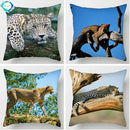 Cheetah Leopard Print Decorative Cushion Cover By Axyaa