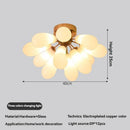 Axyaa Glass Teardrop Chandelier Modern Artistic Designer Pendant Light
