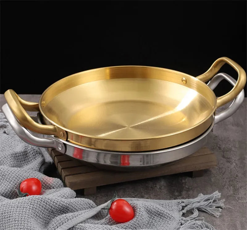 Axya Golden Seafood Rice Pan with Handle