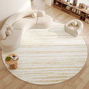 Axyaa Plush Round Carpet: Soft, Fluffy Rug for Luxurious Living Room & Bedroom