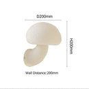Axyaa White Mushroom LED Wall Lamp for Living Room Bedroom Decor