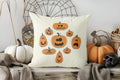 Axyaa Cute Witch Cat Halloween Pillow Cover Pattern Cushion Cover for Sofa Bedroom Car
