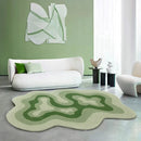 Axyaa Plush Modern Carpet for Living Room Bedroom Decor - Anti-slip Thicken Fluffy Rug