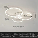 Axyaa Nordic LED Ceiling Light | Modern Minimalist Iron Chandelier for Living Room