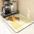 Axyaa Monkey Pattern Diatomaceous Earth Coasters: Stylish Cup Placemats & Coaster Set