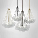 Axyaa Nordic Style Glass Bubble Chandelier for Living Room, Bedroom, Dining Room
