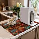 Axyaa Santa Kitchen Drying Mat Smart Drain Pad for Quick Drying