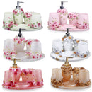 Axya Resin Bathroom Essentials Set: Dispenser, Dish, Toothpaste Holder, Tumbler, Tray