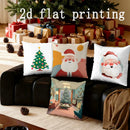 Axyaa Festive Santa & Christmas Tree Pillow Covers - Sofa, Bedroom, Car Pillow Cover