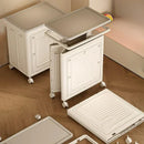 Axyaa Kids Toy Storage Box: Foldable, Transparent, with Wheels & Flip Lid.