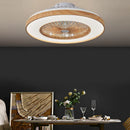 Axyaa Wood Grain Ceiling Fan Light for Kitchen Bedroom LED Integration