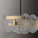 Axyaa Water Ripple Glass Chandelier for Luxury Dining Room