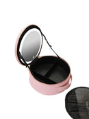 Axyaa LED Travel Makeup Bag: USB Powered, Foldable, 3 Color Lighting Modes