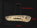 Axyaa Nordic Crystal LED Chandelier for Elegant Living Room & Restaurant Lighting