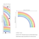 Axyaa Large Rainbow Wall Decal for Kids Rooms - Pastel Boho Design
