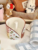 Axyaa Ceramic Tissue Holder: Vertical Paper Towel Stand for Kitchen & Desktop