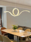 Axyaa Luxury Crystal Chandelier: High-End Dimmable Pendant Lamp