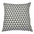 Axyaa Geometric Square Checked Pillowcase – Black and White Stripe Cushion Cover