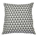 Axyaa Geometric Square Checked Pillowcase – Black and White Stripe Cushion Cover