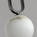 Axyaa Marble Pendant Light Modern Copper Chandelier for Living Room