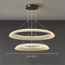Axyaa Acrylic Light Guide Plate Pendant Lamp for Modern Light Luxury Living Room