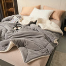 Axyaa Cozy Milk Fleece Blanket | Queen Size Multi-functional Plush Bed Throw