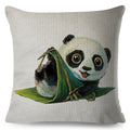 Axyaa Watercolor Animal Pillowcase - Cute Cartoon Design for Living Room Sofa