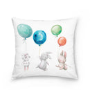 Easter Bunny Polyester Throw Pillow for Home Decor Sofa by Axyaa
