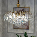 Axyaa Retro Glass LED Chandelier Pendant Lamp for Home and Hospitality