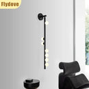 Axyaa 7-Head Glass Wall Lamp for Home LED Lighting and Decoration