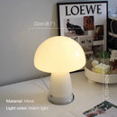 Axyaa Modern Mushroom Orange Table Lamp for Creative Living Spaces