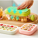 Axyaa 2-in-1 Straw Water Bottle Ice Cube Tray Silicone Pressing Mould Juice Cup