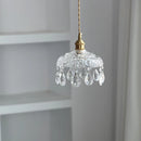 Axyaa Modern Luxury Crystal Glass LED Pendant Chandelier