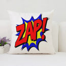 Axyaa Pop Art Cushion Cover: Fun Cartoon Pillow for Living Room Sofa or Bed