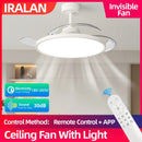 Axyaa Modern Low Ceiling Fan with Lights and Remote Control