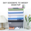 Axyaa Wall File Organizer Magazine Paper Rack Sorter for Home Office Organization