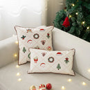 Embroidered Christmas Pillow Cover - Axyaa Cozy Holiday Decor