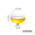 Axyaa Jumbo Glass Cup: Lead-Free Super Large Capacity Party Glasses for Gathering