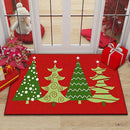 Axyaa Christmas New Year Entrance Door Mat Non-Slip Floor Decor
