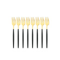 Axyaa Mini Stainless Steel Tea Cake Dessert Forks Set - 8pcs